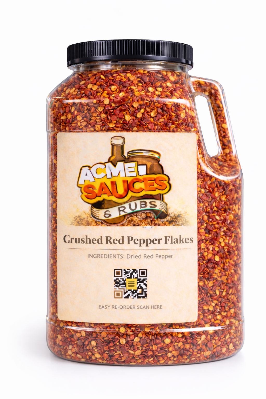 Red Puppet Flames Crushed Red Pepper Flakes (3 lbs) – Acme Sauces & Rubs